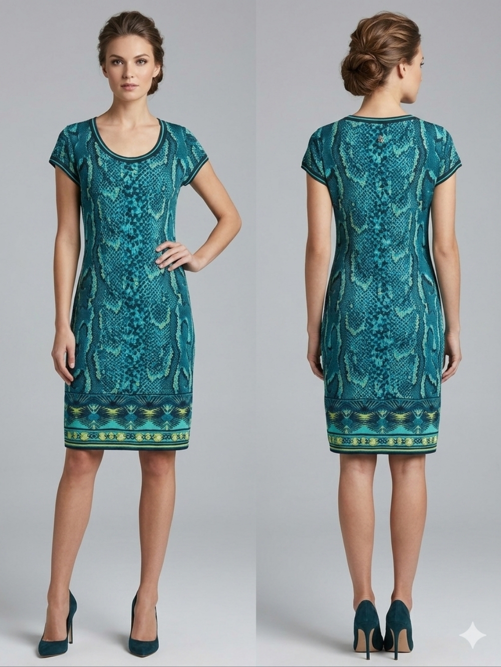 ROBERTO CAVALLI Signature Knit Polo Dress